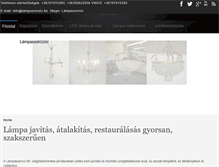 Tablet Screenshot of lampaszerviz.hu